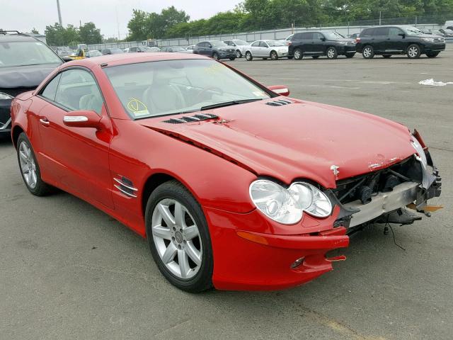 WDBSK75F54F062889 - 2004 MERCEDES-BENZ SL 500 RED photo 1