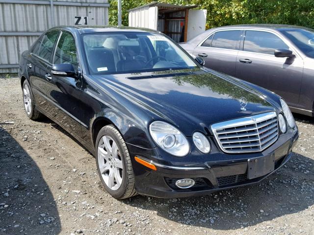 WDBUF56X37B000475 - 2007 MERCEDES-BENZ E 350 BLACK photo 1