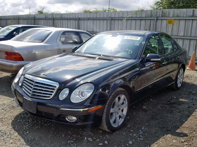 WDBUF56X37B000475 - 2007 MERCEDES-BENZ E 350 BLACK photo 2