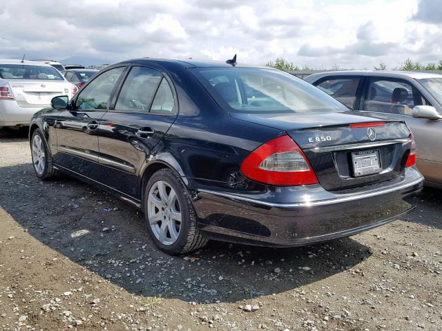 WDBUF56X37B000475 - 2007 MERCEDES-BENZ E 350 BLACK photo 3