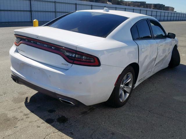 2C3CDXHGXJH162960 - 2018 DODGE CHARGER SX WHITE photo 4