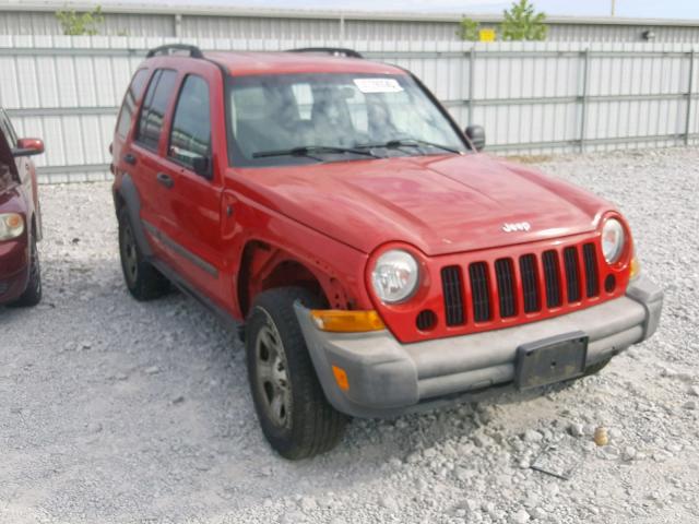 1J4GL48K65W524187 - 2005 JEEP LIBERTY SP RED photo 9