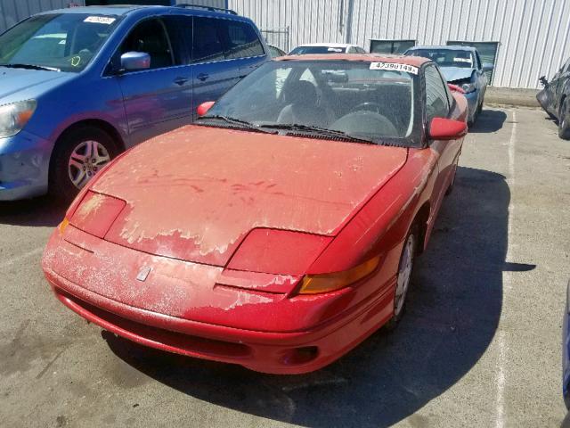 1G8ZG1273SZ185754 - 1995 SATURN SC2 RED photo 2