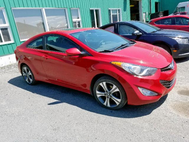 KMHDH6AE9DU019339 - 2013 HYUNDAI ELANTRA CO RED photo 1