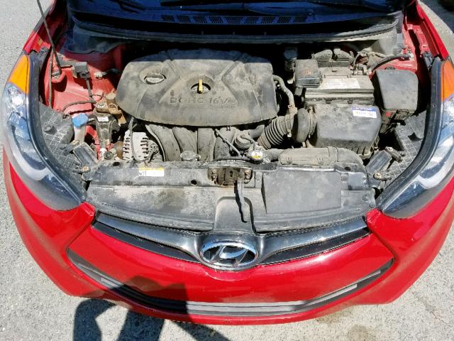 KMHDH6AE9DU019339 - 2013 HYUNDAI ELANTRA CO RED photo 7