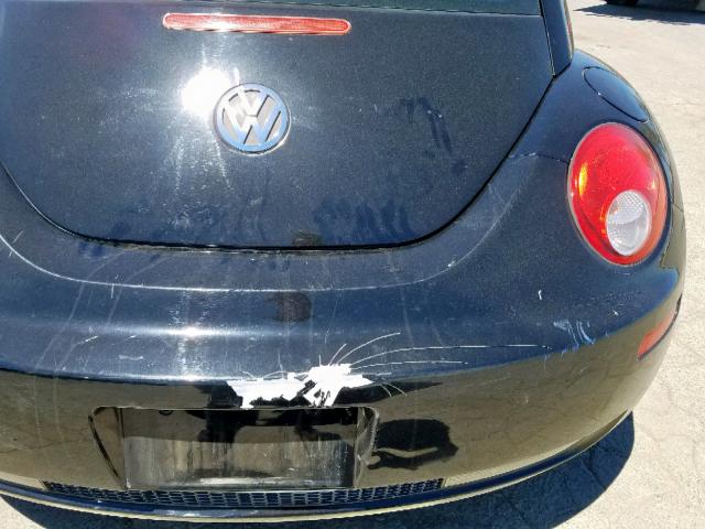 3VWPG31C48M501273 - 2008 VOLKSWAGEN NEW BEETLE შავი ფოტო 10