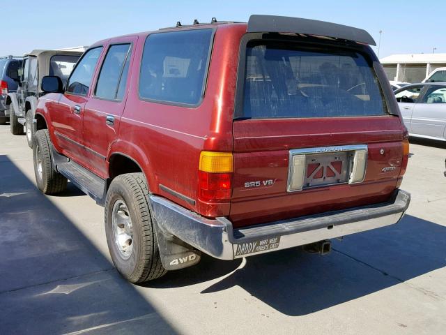 JT3VN39W0M8014511 - 1991 TOYOTA 4RUNNER VN RED photo 3