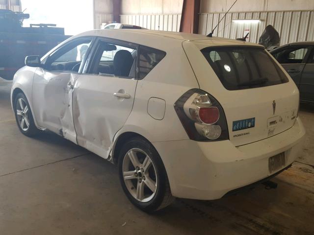 5Y2SP67039Z436248 - 2009 PONTIAC VIBE WHITE photo 3