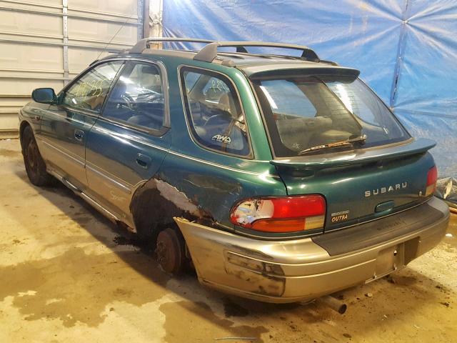 JF1GF48501G800140 - 2001 SUBARU IMPREZA OU GREEN photo 3