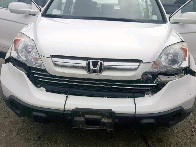 5J6RE48779L015831 - 2009 HONDA CR-V EXL WHITE photo 9