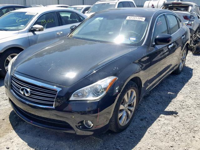 JN1BY1AP2CM332413 - 2012 INFINITI M37 BLACK photo 2