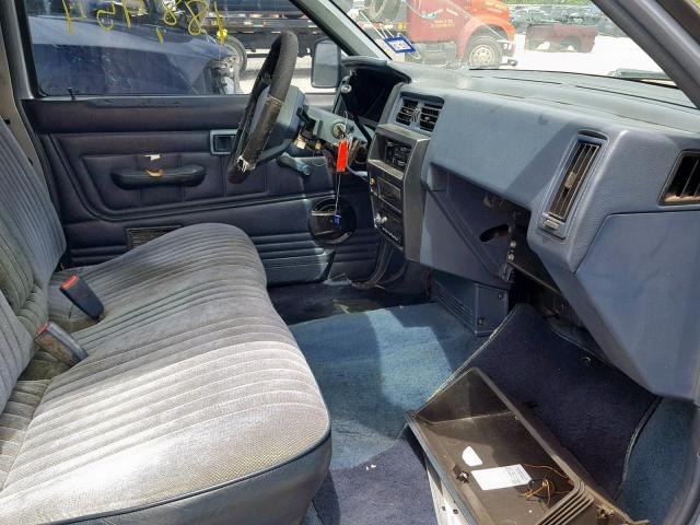 1N6SD11S9NC342956 - 1992 NISSAN TRUCK SHOR BLUE photo 5