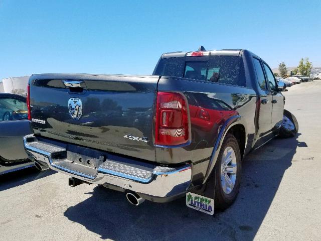 1C6SRFDT0KN732695 - 2019 RAM 1500 LARAM BLACK photo 4