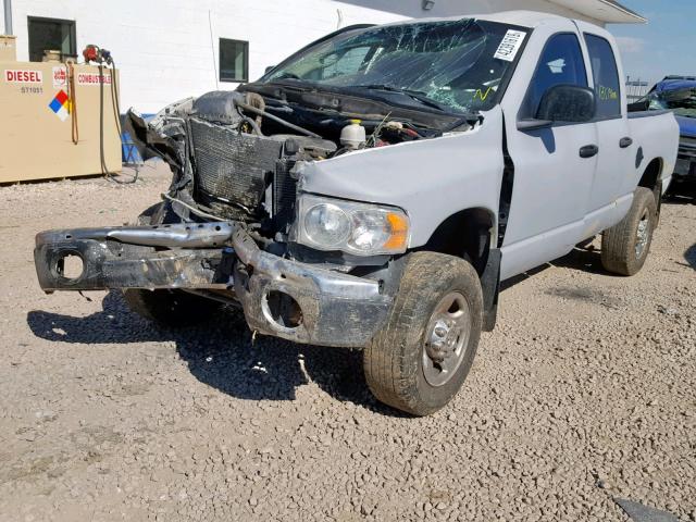 3D7KU28D44G256522 - 2004 DODGE RAM 2500 S WHITE photo 2