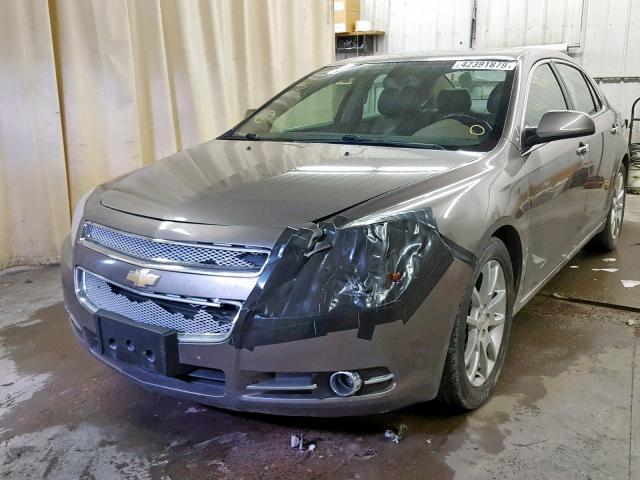 1G1ZE5EB4AF204923 - 2010 CHEVROLET MALIBU LTZ ნაცრისფერი ფოტო 2