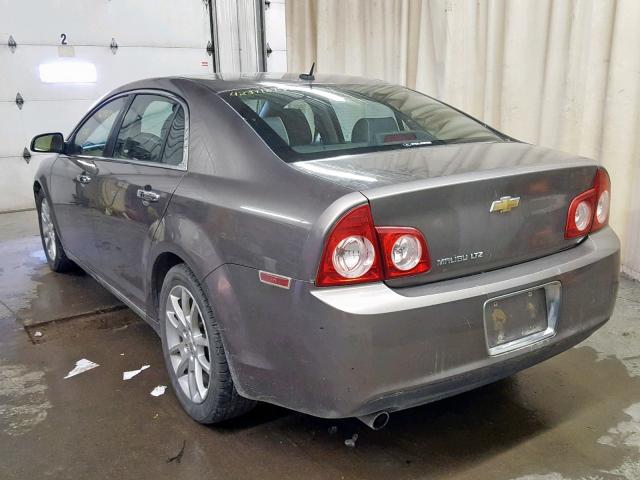 1G1ZE5EB4AF204923 - 2010 CHEVROLET MALIBU LTZ ნაცრისფერი ფოტო 3