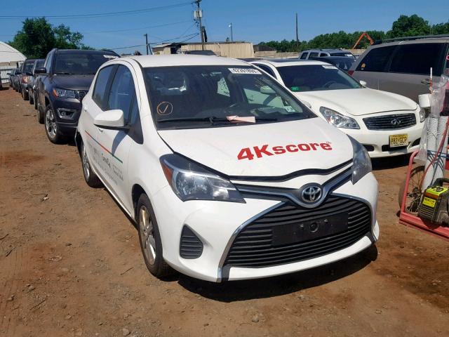 VNKKTUD36FA038600 - 2015 TOYOTA YARIS WHITE photo 1