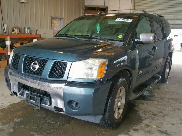 5N1AA08B96N729953 - 2006 NISSAN ARMADA SE GREEN photo 2