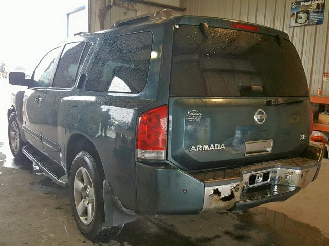 5N1AA08B96N729953 - 2006 NISSAN ARMADA SE GREEN photo 3