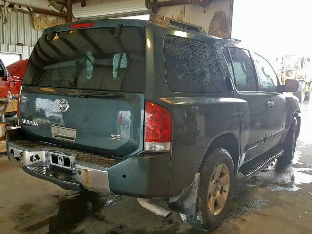 5N1AA08B96N729953 - 2006 NISSAN ARMADA SE GREEN photo 4