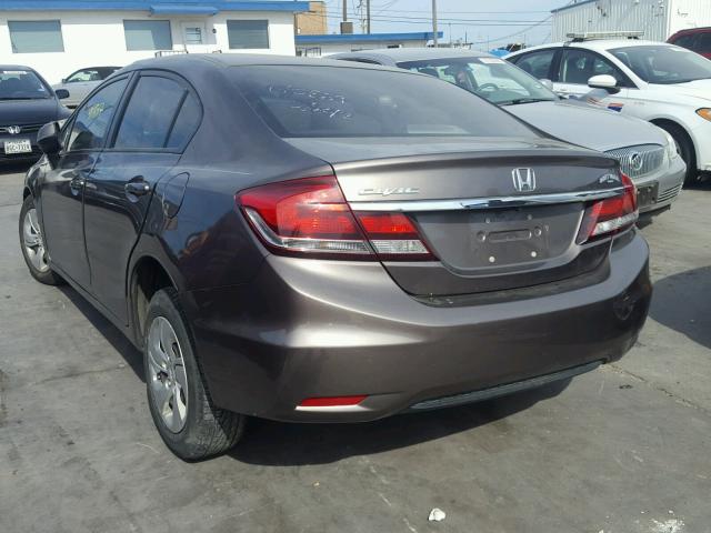 2HGFB2F52DH556123 - 2013 HONDA CIVIC LX CHARCOAL photo 3