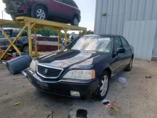 JH4KA96532C008560 - 2002 ACURA 3.5RL BLACK photo 2