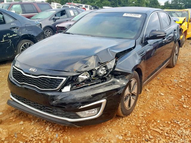 KNAGM4AD0D5047708 - 2013 KIA OPTIMA HYB BLACK photo 2