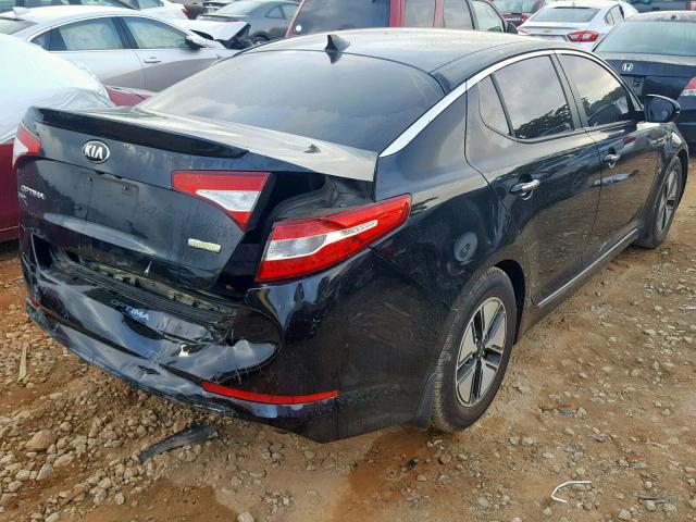 KNAGM4AD0D5047708 - 2013 KIA OPTIMA HYB BLACK photo 4