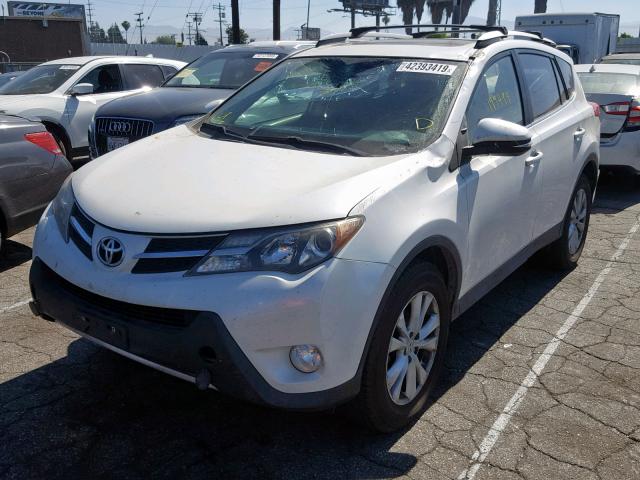 JTMYFREV1DD002798 - 2013 TOYOTA RAV4 LIMIT WHITE photo 2