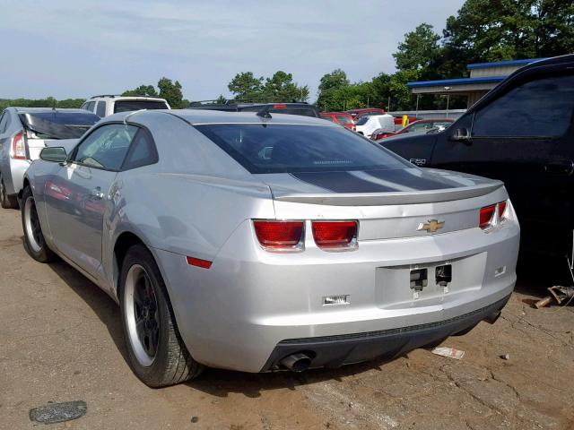 2G1FA1E35D9131185 - 2013 CHEVROLET CAMARO LS SILVER photo 3