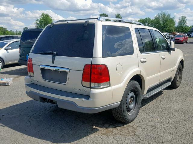 5LMEU68H75ZJ01295 - 2005 LINCOLN AVIATOR Bej foto 4