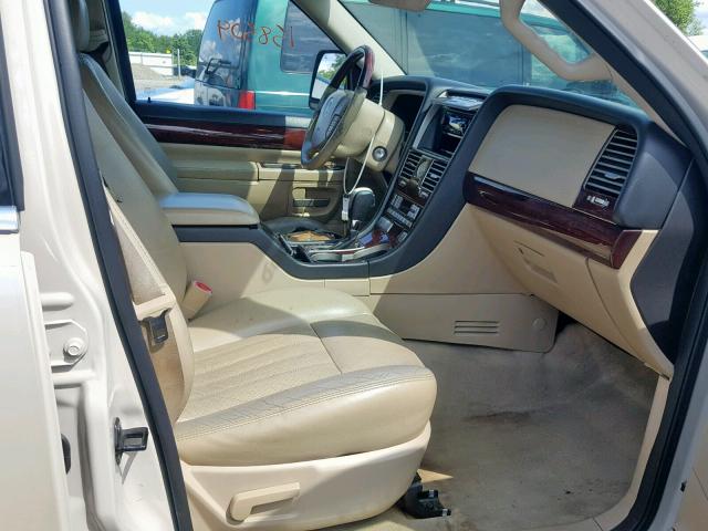 5LMEU68H75ZJ01295 - 2005 LINCOLN AVIATOR Bej foto 5