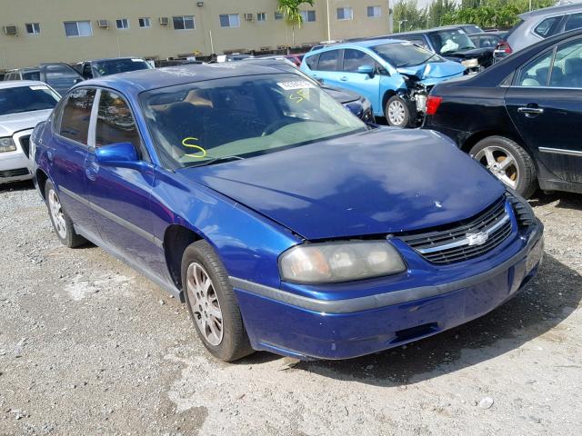 2G1WF52E159315197 - 2005 CHEVROLET IMPALA BLUE photo 1