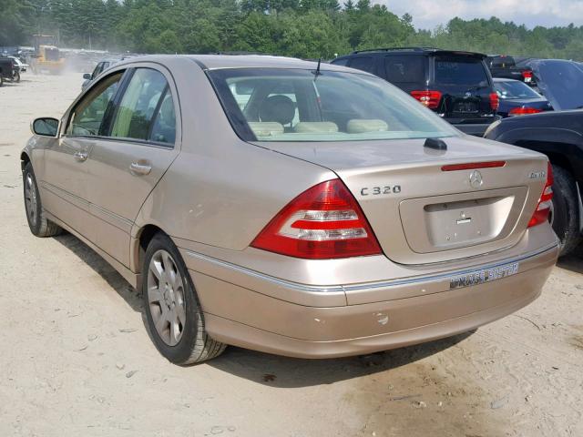 WDBRF84J05F654023 - 2005 MERCEDES-BENZ C 320 4MAT BROWN photo 3