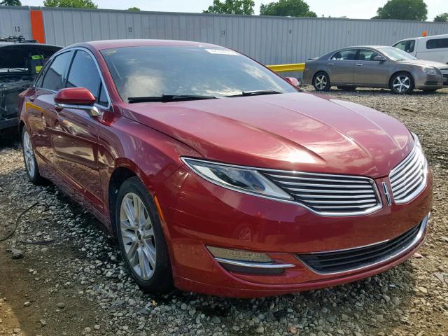 3LN6L2LUXER812081 - 2014 LINCOLN MKZ HYBRID MAROON photo 1