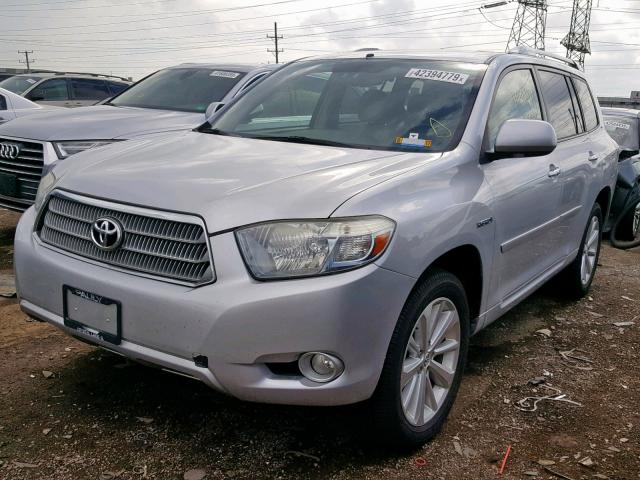 JTEEW44A982007569 - 2008 TOYOTA HIGHLANDER SILVER photo 2