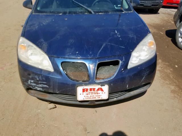 1G2ZF57B684242925 - 2008 PONTIAC G6 VALUE L BLUE photo 9