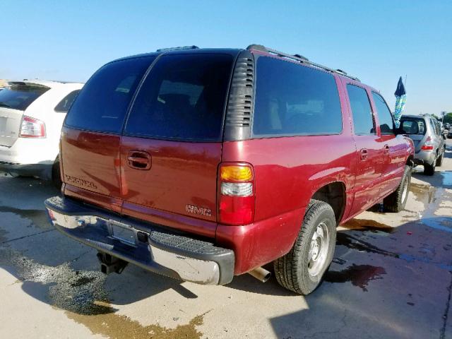 1GKEC16T51J292782 - 2001 GMC YUKON XL C BURGUNDY photo 4