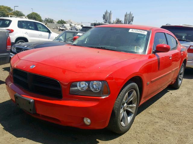 2B3CA3CV4AH307916 - 2010 DODGE CHARGER SX RED photo 2