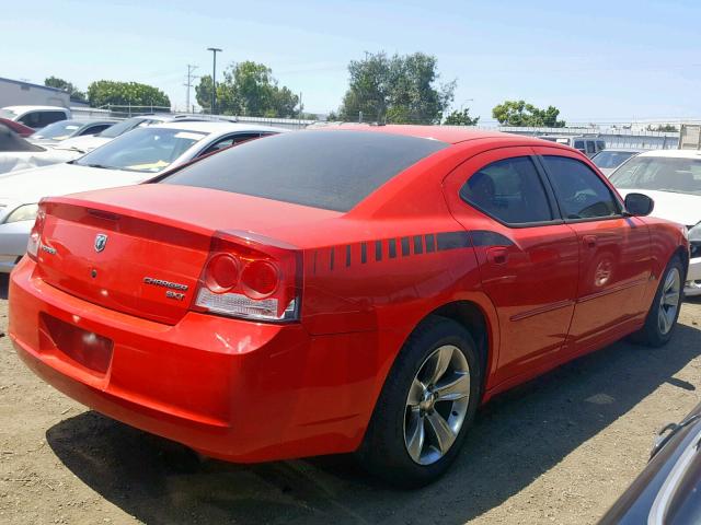 2B3CA3CV4AH307916 - 2010 DODGE CHARGER SX RED photo 4