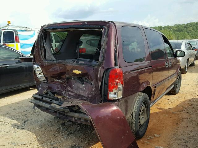 1GNDV23L06D115503 - 2006 CHEVROLET UPLANDER L 勃艮第红 照片 4