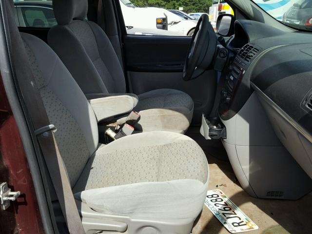 1GNDV23L06D115503 - 2006 CHEVROLET UPLANDER L 勃艮第红 照片 5