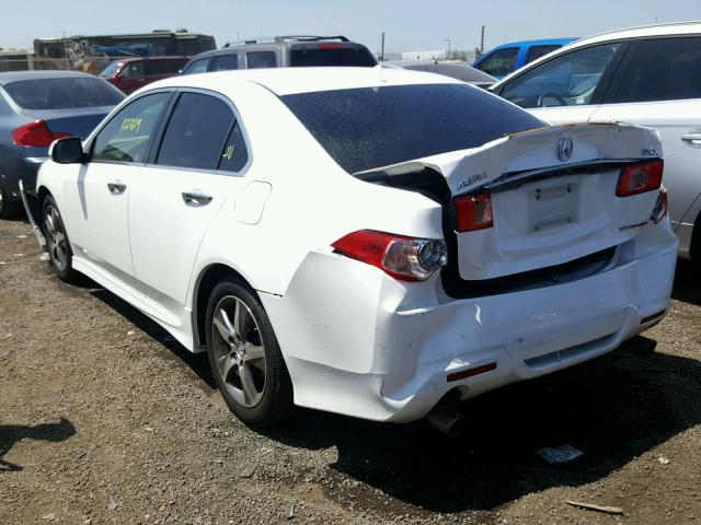 JH4CU2F89CC021795 - 2012 ACURA TSX SE WHITE photo 3