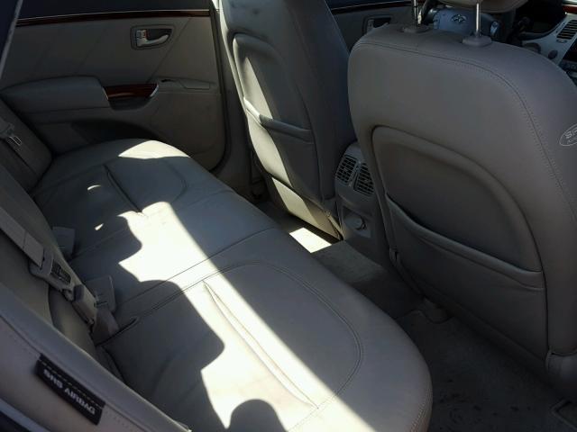 KMHFC46F06A103762 - 2006 HYUNDAI AZERA SE GRAY photo 6