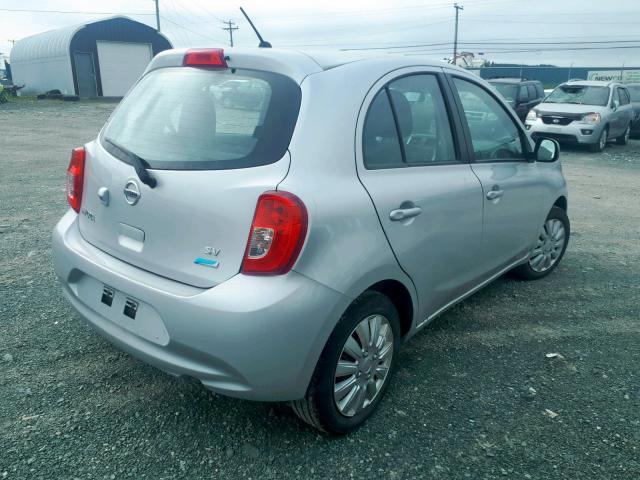 3N1CK3CP9FL267928 - 2015 NISSAN MICRA SILVER photo 4