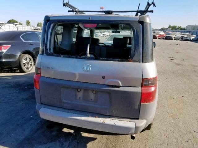 5J6YH28633L047360 - 2003 HONDA ELEMENT EX GRAY photo 9