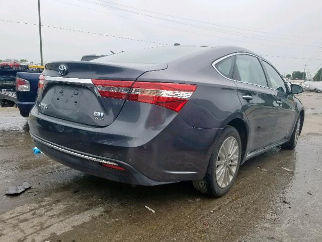 4T1BD1EB1FU041103 - 2015 TOYOTA AVALON HYB GRAY photo 4