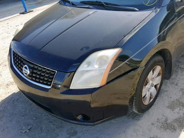 3N1AB61E98L738294 - 2008 NISSAN SENTRA 2.0 BLACK photo 9