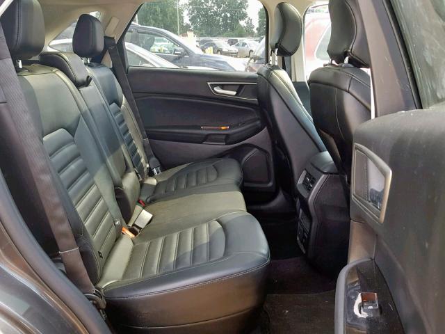 2FMPK4J82FBC20165 - 2015 FORD EDGE SEL GRAY photo 6