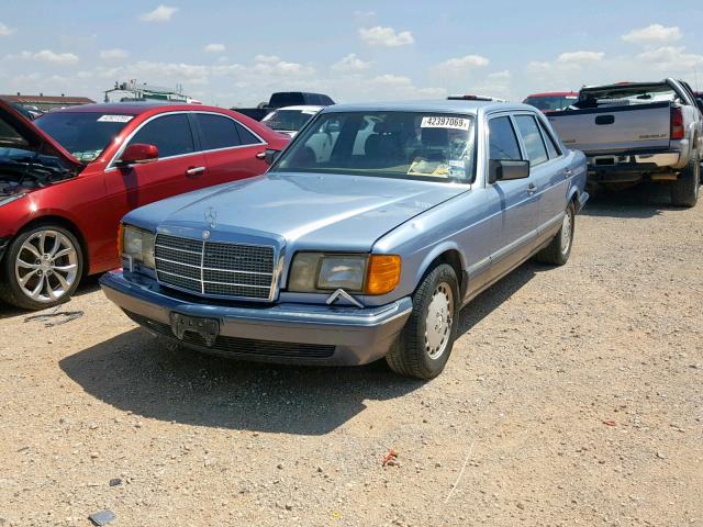 WDBCB35D6MA595133 - 1991 MERCEDES-BENZ 350 SDL BLUE photo 2